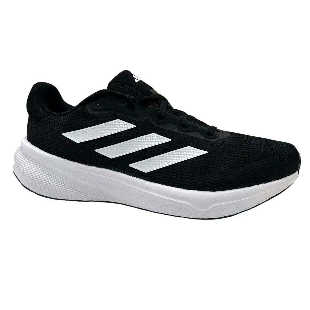 adidas Mens Response‎ Running Shoes Size 12 Black/White Lace up Sneakers IH6007
